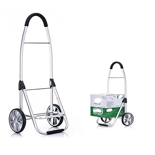 Wholesale 100%polyester Christmas market grocery folding shopping trolley for factory