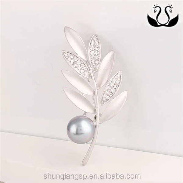 
Nickel & Lead Free Vintage Style Leaf Brooch Wholesale China Yiwu Market 
