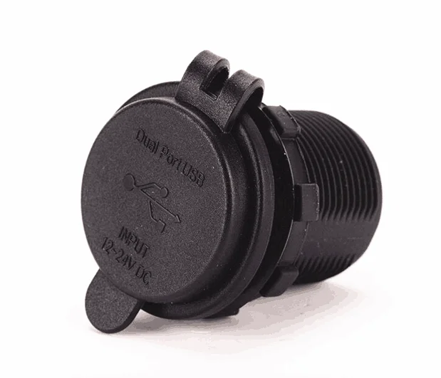 DC12V/24V 4.8A Waterproof dual USB Power socket