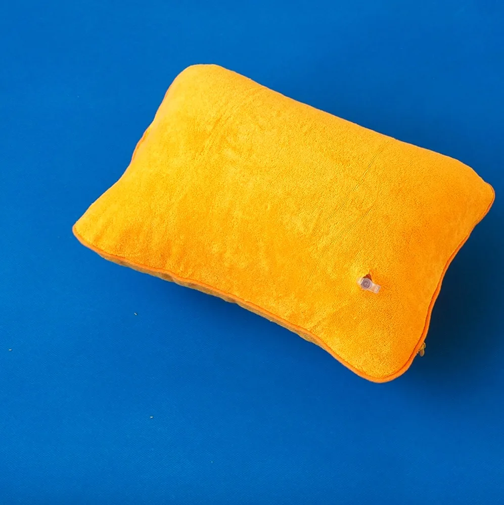 inflatable beach pillow with towel cover