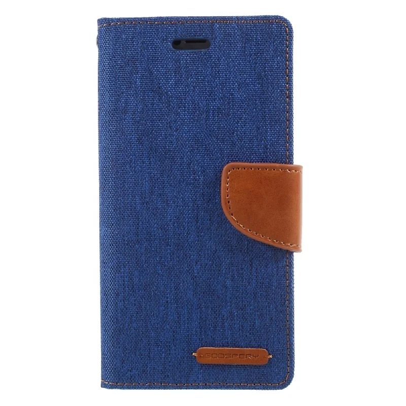 Original Brand Mercury Goospery Canvas Diary Case For Iphone X Card Slot Canvas Phone Case For Goospery Flip Cover