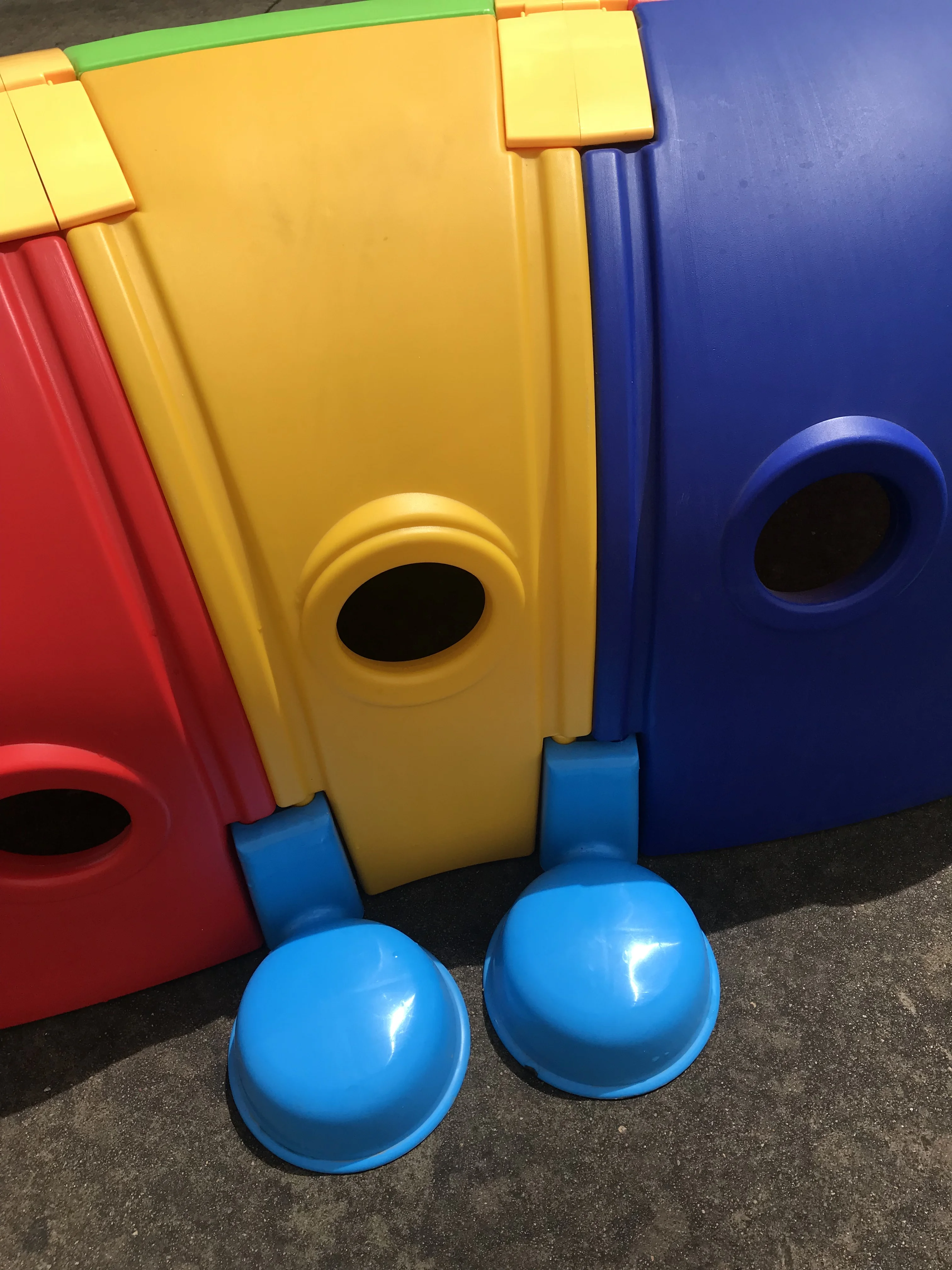 YF-06001B kindergarten various color plastic kids play tunnel children indoor playground equipment caterpillars Elf tunnel toy