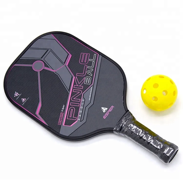 
high quality professional manufacturer graphite polymer honeycomb factory price customized pickleball paddle 