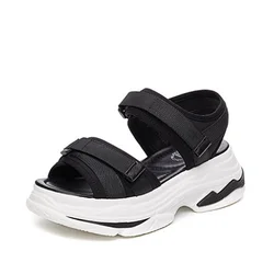 Сандалии женские на толстой подошве, пляжная обувь с открытым носком, модные босоножки, лето