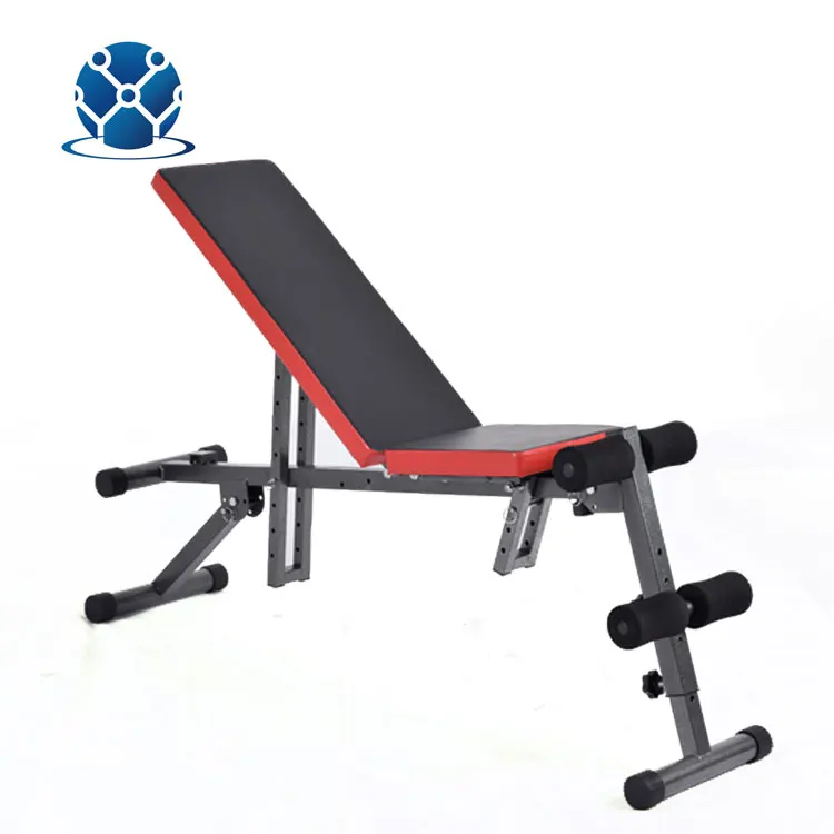 Home Gym  Workout Adjustable Flat Exercise Foldable Fitness Sit Up Dumbbell Weight Benches
