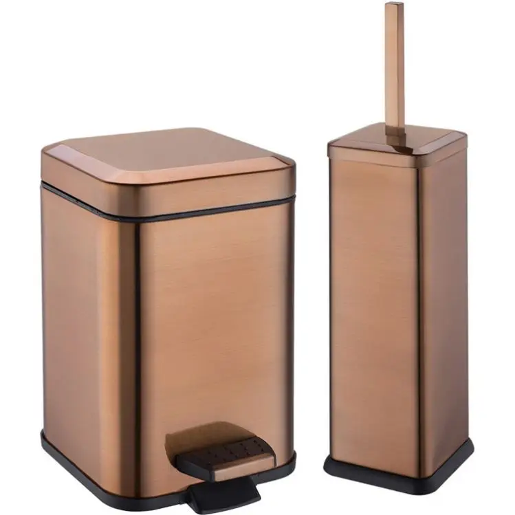 Современная корзина для мусора, умная корзина для мусора, держатели для туалетных щёток, ведро для хранения из нержавеющей стали, металл 40 дней после одобрения образца