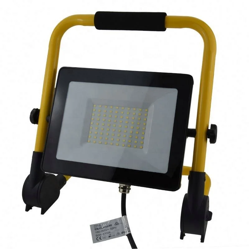 
new design slim ip65 waterproof outdoor 50W foldable bracket led flood light 