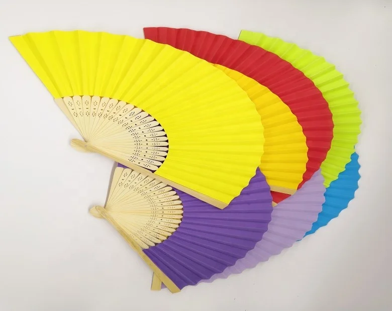 
Personalised Chinese wedding hand paper fan bride fan 