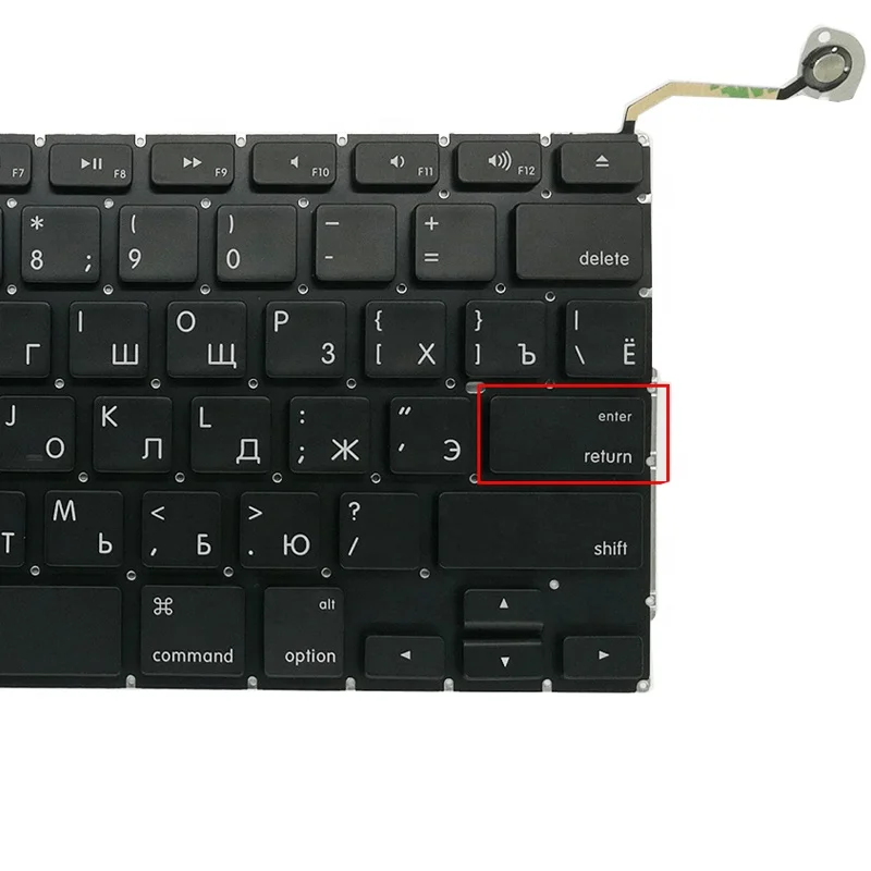 
Original new laptop Russian Keyboard for Macbook Pro 15' A1286 Ru keyboard compatible 2009-2012 year 
