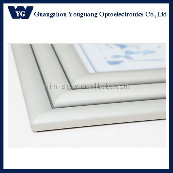 Wall Mounted Snap Poster Aluminum Frame A0 A1 A2 A3 A4 Sizes