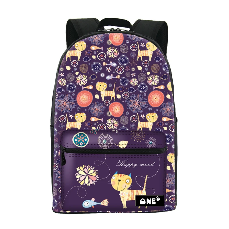 ONE2 Design new models cartoon fashion school bag backpack for teenage girls