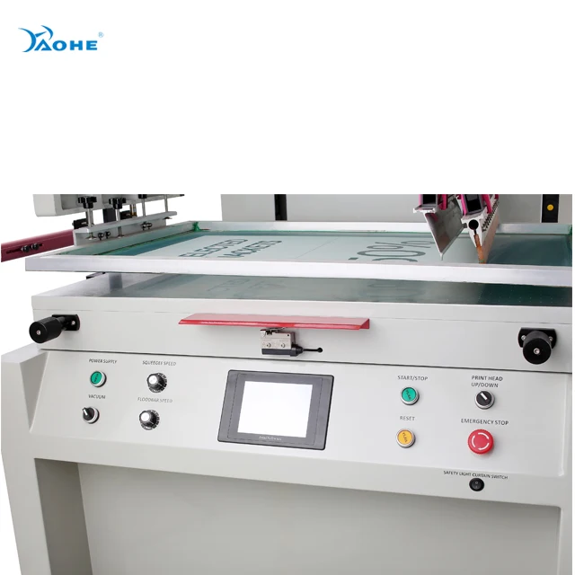 Electric Flat Bed Screen Printing Machine for Plastic and  Glass Printing