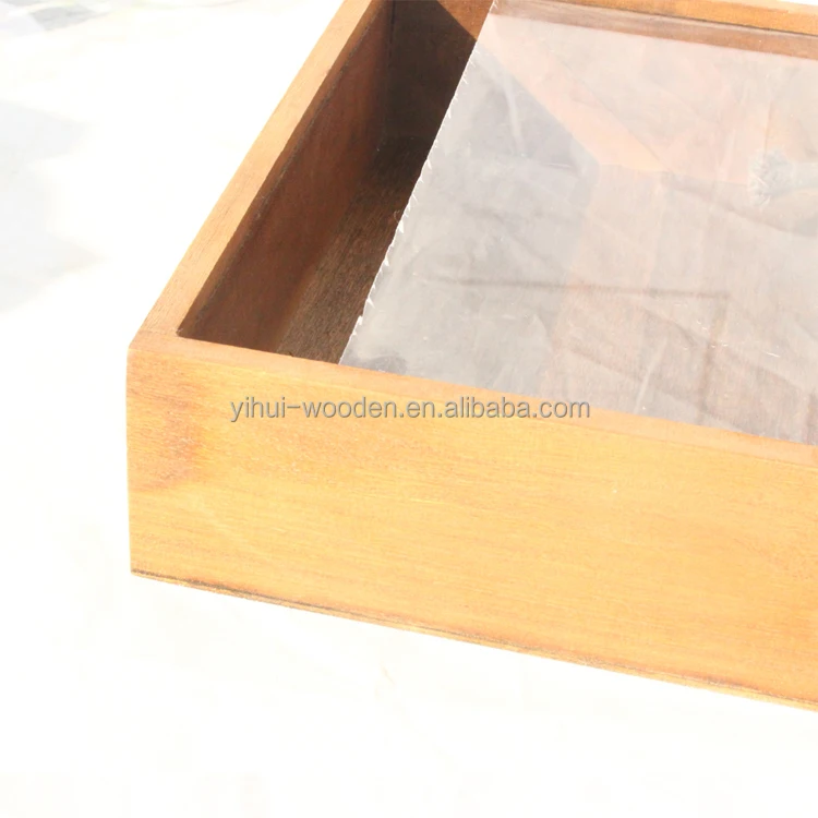 
Handle box wooden box with Acrylic lids 