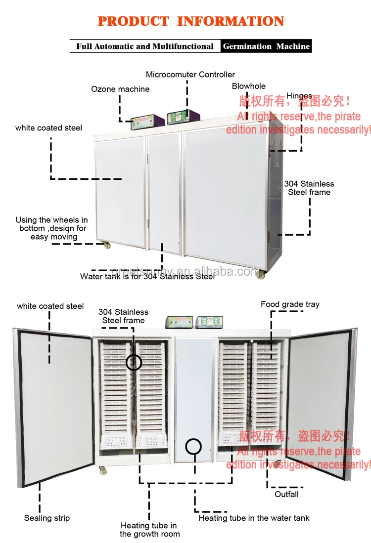 28Tray Sprout germination machine constant temperature intelligent automatic seed germination machine machine