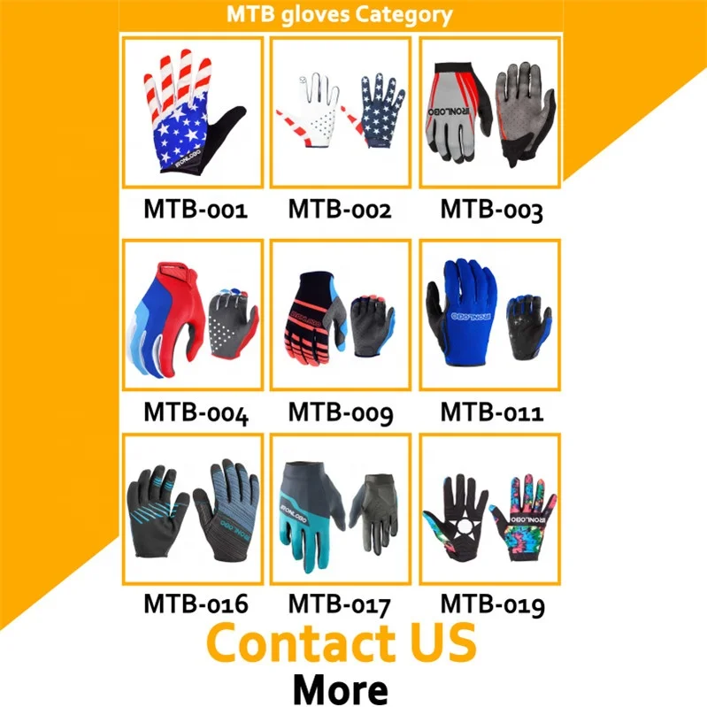 
Professional Dirt Mountain Road Bike Cycling Stretch Full Finger MTB Gloves Men Women 
