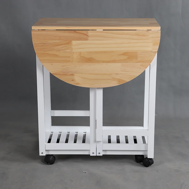 MDF Pine wood folding designs modern wooden dining table with wheels