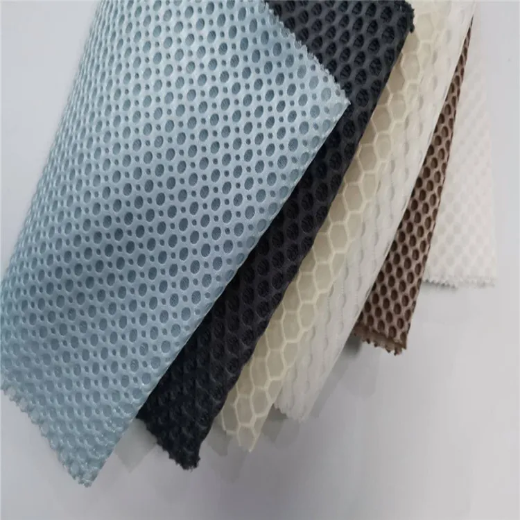 Factory hot sale in knitted fabric for 3d mesh mat fabric