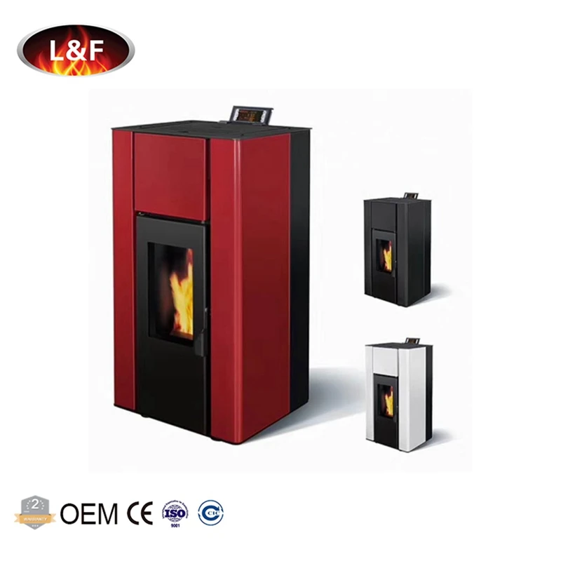 18 kw Automatic Burning Water Heating Hydro Pellet Stove With Back Boiler