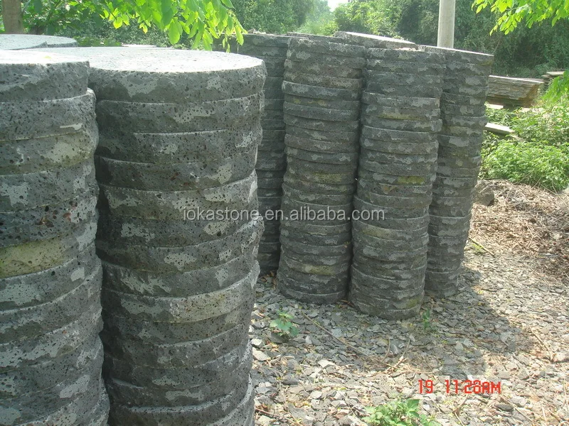 
lava paving garden foot stepping stone 