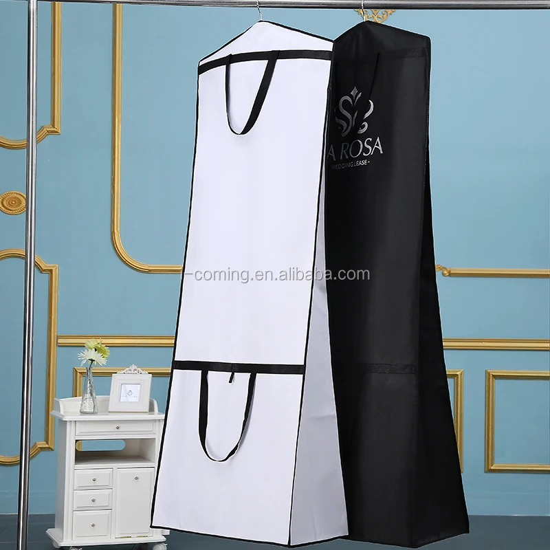 High Quality Long Dress Garment Bags Durable Cotton Woven Peva Polyester PP for Storage Packing Travel-Made in China