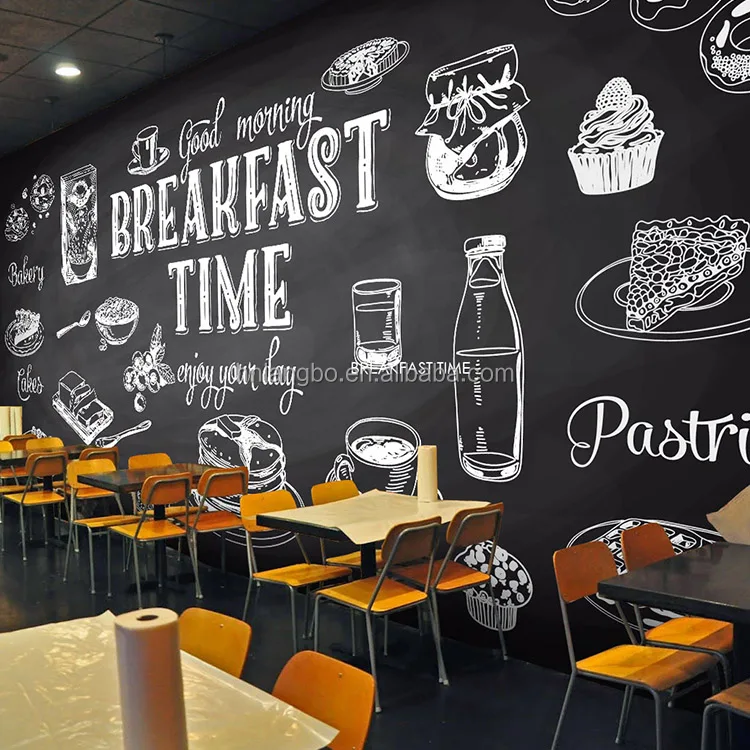 Home decor wallpaper 3D graffiti mural wallpaper decorative wallpaper for restaurant