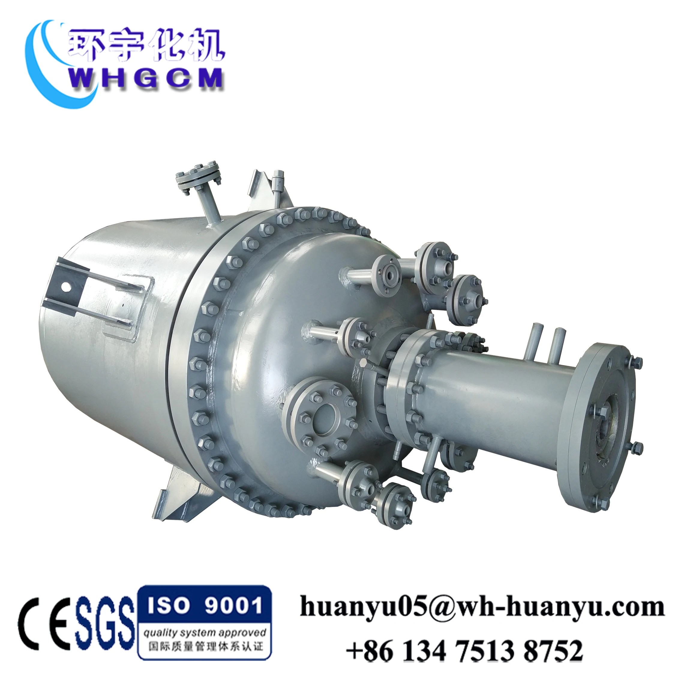 500L взрывозащищенный Коррозионностойкий реактор с материалом титана и углеродистой стали облицовки пластины реактора