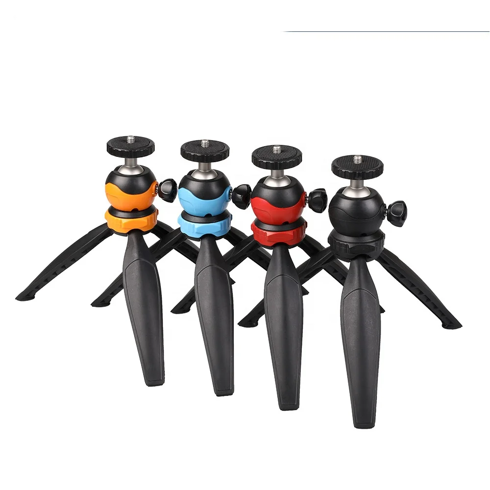 Outdoor Mini Tripod Tabletop Desktop Tripod Stand with Detachable 360 Degree Ball Head for  Smartphones Compact Cameras DSLR