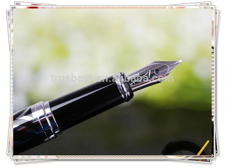 XJ-P 901 Picasso Gentleman(Black)Gold-plating fountain pen , lnk pen with carved Calligraphy Ink