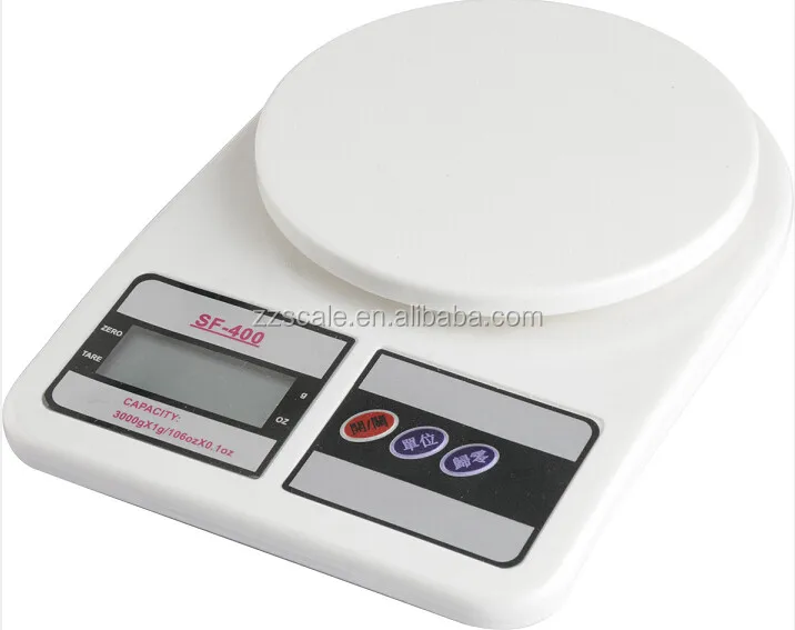 ABS plastic cheap electronic kitchen weighing scale white