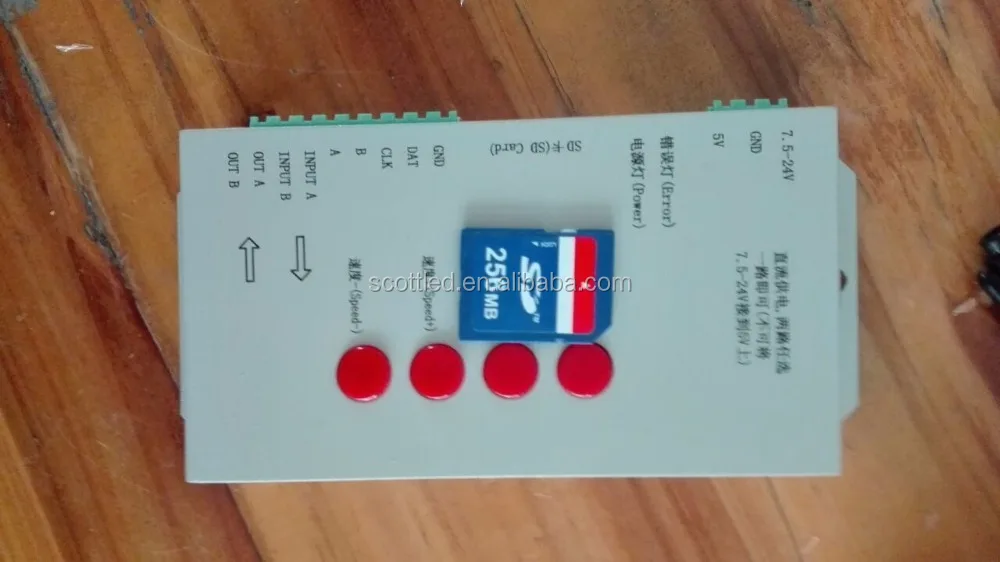 T-1000S with SD card 2048 pixels programmable pixel led light controller / rgb led controller