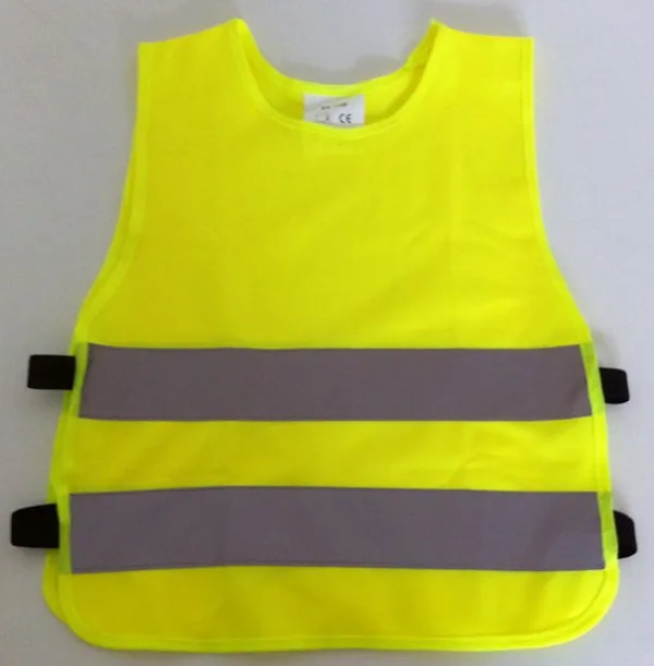 Высокая видно chidern безопасности жилет с EN 1150 / 3 м лента для зеркального детский жилет