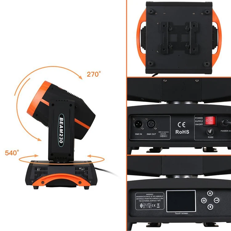 Baisun Beam 7r 230 Moving Head Light LED Beam Stage Light
