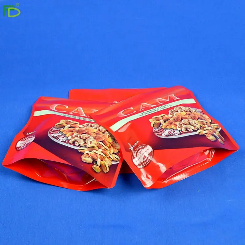 Chicken Powder Seasoning Packing Stand Up Kraft Paper Bag With Window