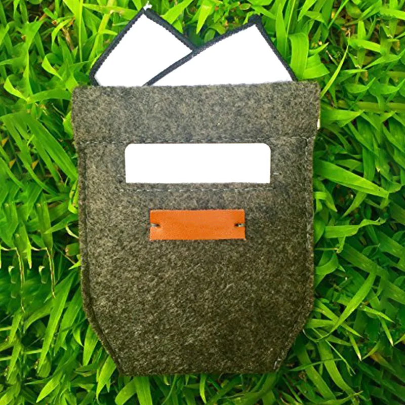  Изготовленный на заказ квадратный Карманный держатель для карт из войлока/искусственной кожи мужских костюмов