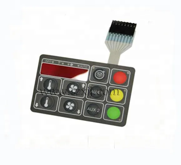Hot sale! new High quality Custom PET/PC embossed metal dome button IP65 waterproof LED membrane switch membrane keypad