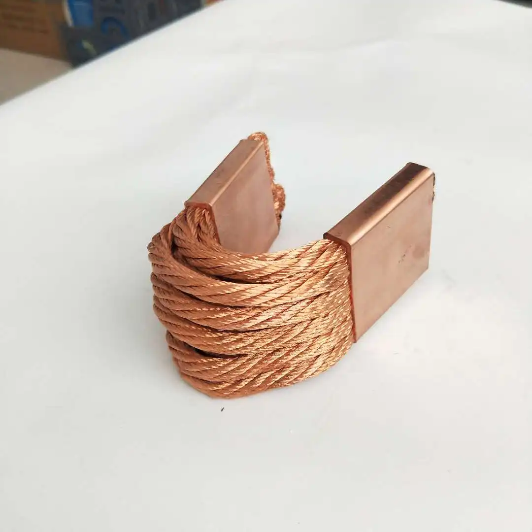 AST cold pressure welding braided flexible connector customized copper busbar