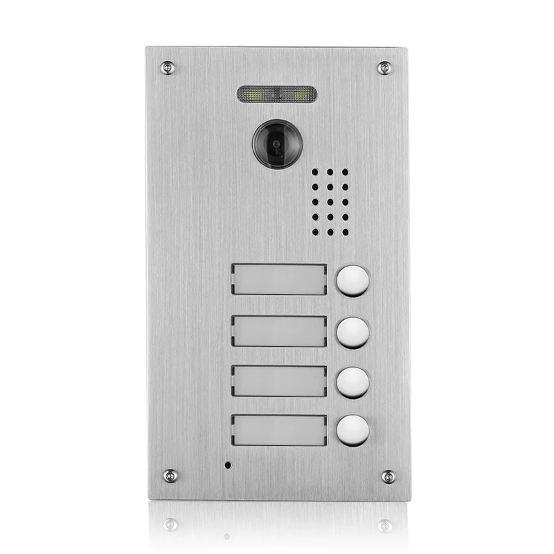 10 inch Villa Video Intercom For 4 Apartments Touch Screen Monitor Video Door Phone Doorbell Video Entry System