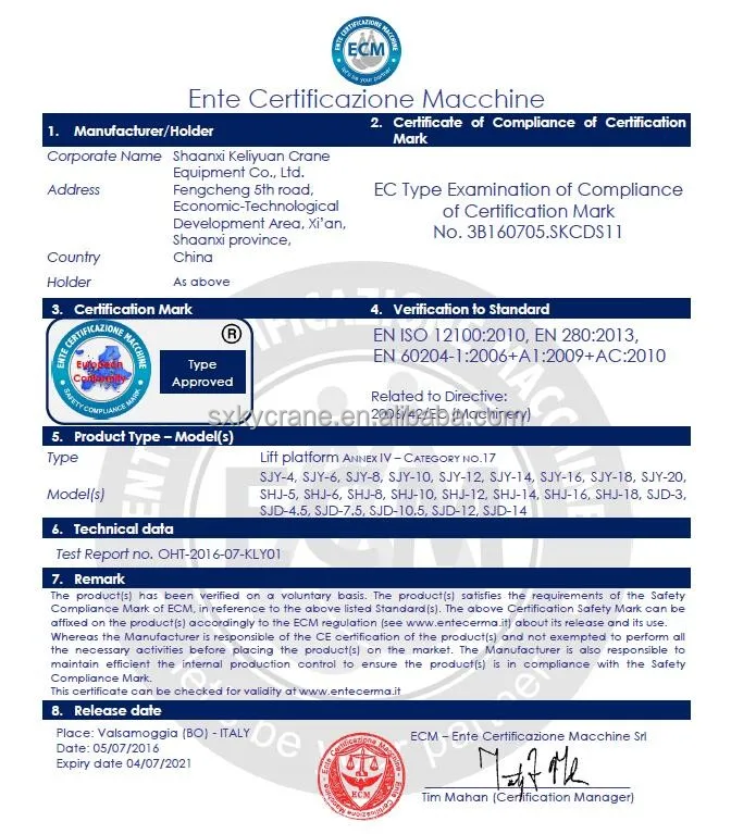 
General Industrial 3 ton small hydraulic goods platform scissor lift 