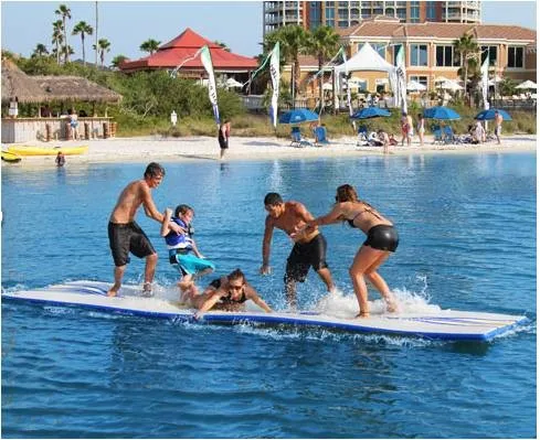 Customized design double wall fabric for leisure water mat like swimming pool