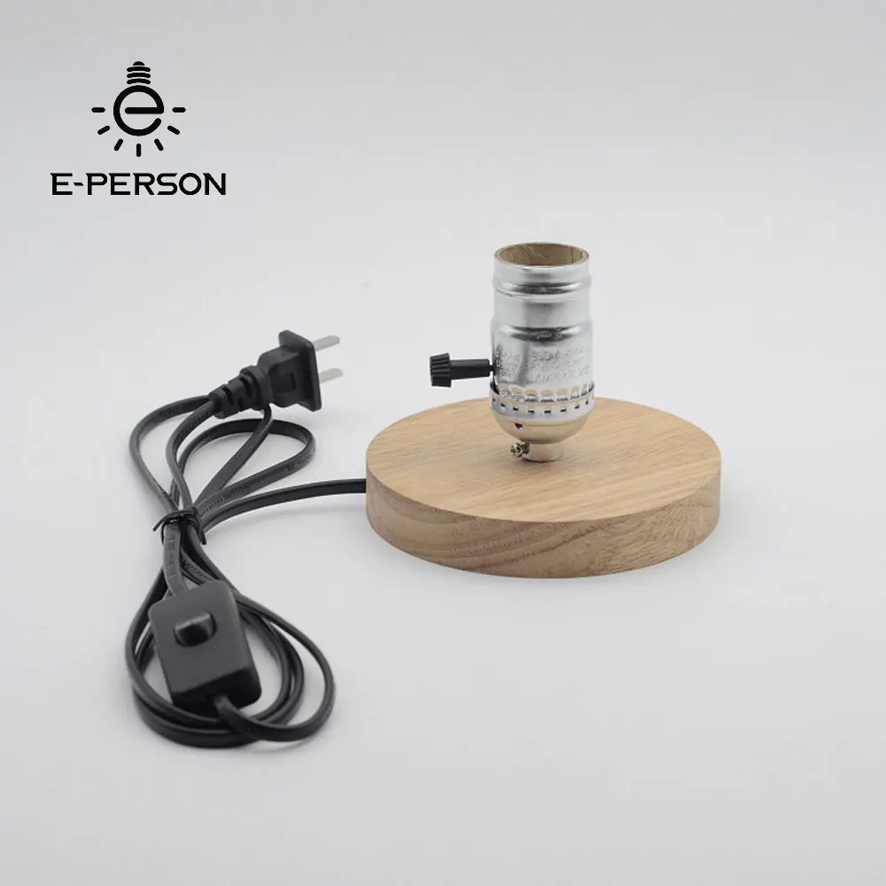 Wood sconce Fully Dimmable Table Desk Lamp with In-Line Switch Great Addition to Table, Desk and Bookshelf