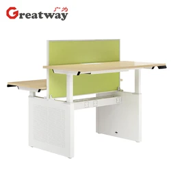 Adjustable Height Desk Hardware, Stand up Height Adjustable Work Table Electric Sit Stand Desk Office Furniture Modern Iron