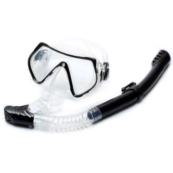 Tempered Lens Diving Mask Anti-fog Waterproof Snorkel Set
