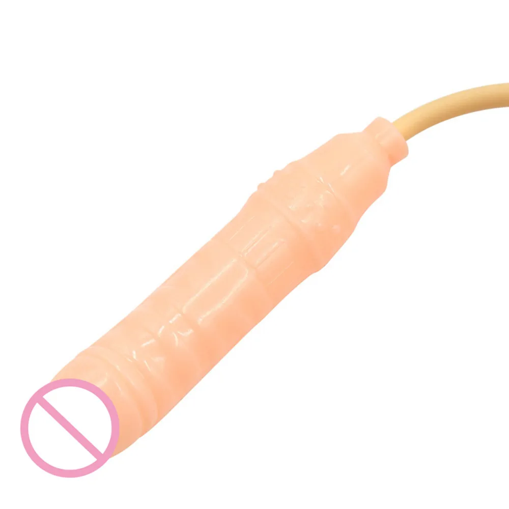 TPE 18CM Inflatable Dildo Pump Penis Cock Anal Sex Toy Anal Dilator