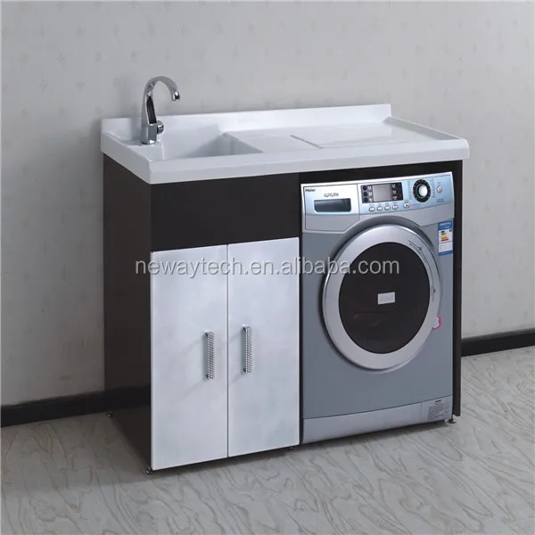 Simple design stainless steel modern laundry sink cabinet