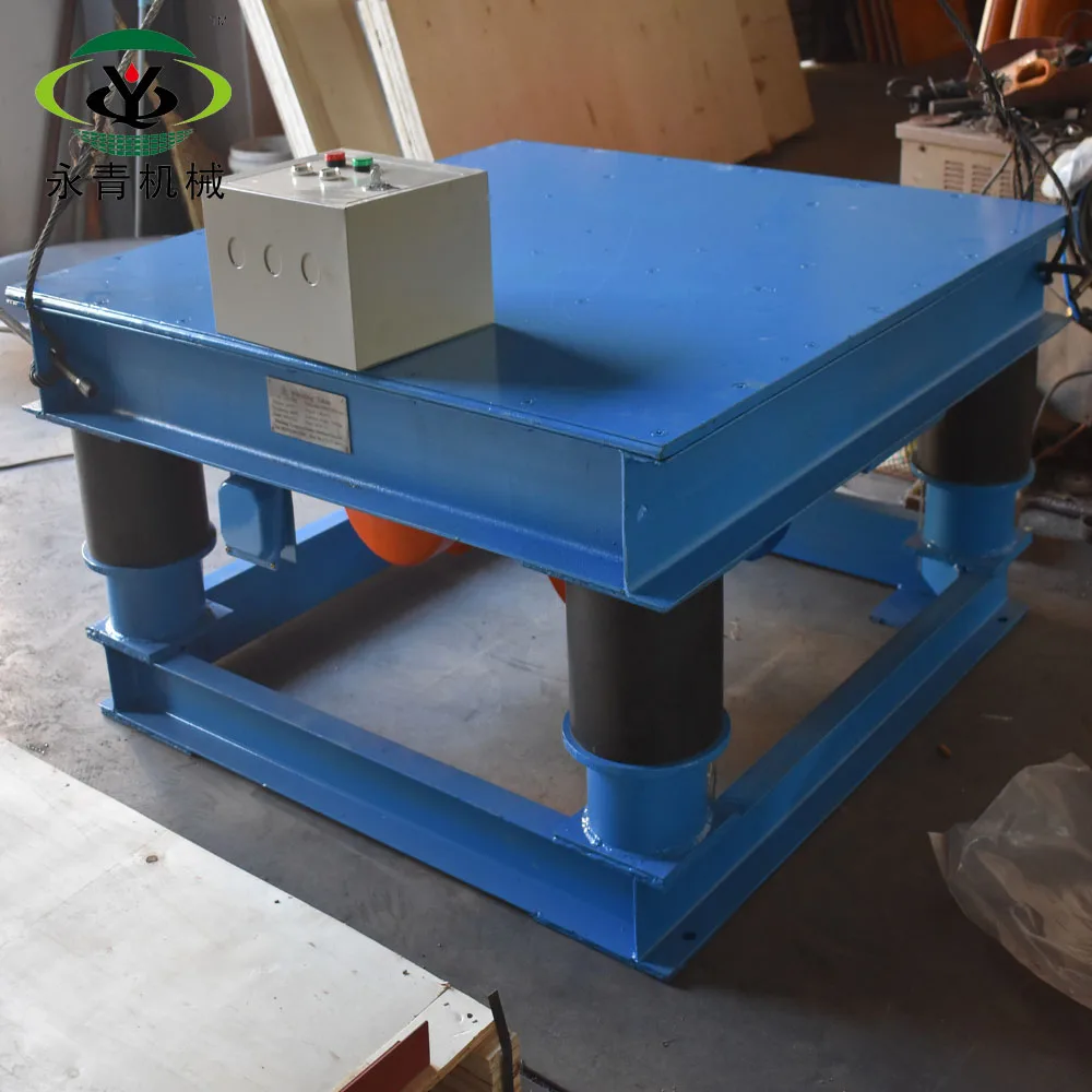 Professional manufacturer vibrating table price for concrete moulds