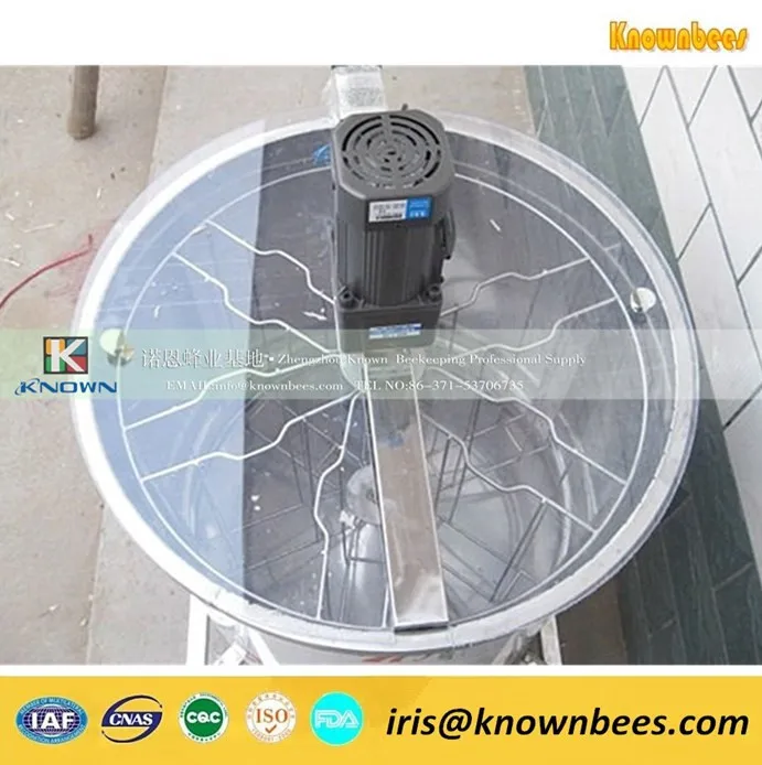 6 frames electric seamless radial honey extractor with 304 stainless steel material