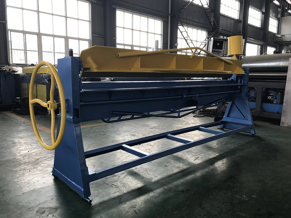 
WS-1.5*2500 hvac duct Round air pipe ventilation sheet metal folding machine manual for sales 