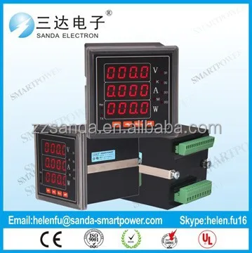 USB Interface Inverter 4-20ma Power meter Ammeter Voltmeter Digital Meter with Panel Mounting