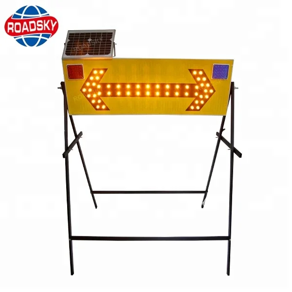 Blue Round Aluminum Led Highway Signs Safety Road Warning Sign