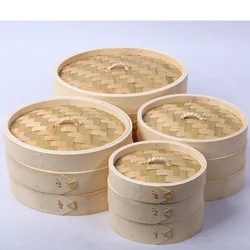 Factory Wholesale High Quality Bamboo Steamer Basket for Multi-purpose Food Steamer Bamboo Steaming Manufacturer